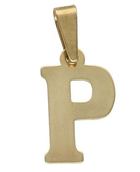 Złota zawieszka 333 literka P ZA 2748P. Piękny, złoty wisiorek o ciekawym wzorze wykonany z żółtego złota próby 333. Personalizowana zawieszka to doskonały pomysł na prezent dla każdej kobiety. Zawieszka z literką P..jpg
